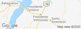 Presidente Venceslau map